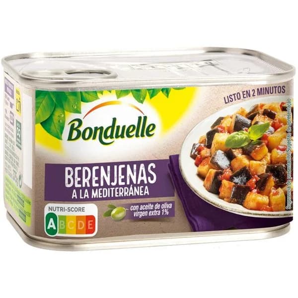 Berenjena mediterránea BONDUELLE, frasco 375 g - 0.38 kg - Imagen del producto en Findit