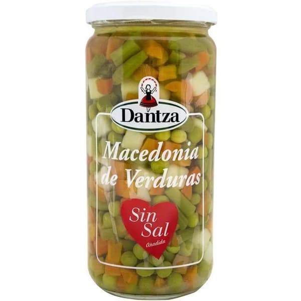 Macedonia de verduras sin sal DANTZA, frasco 400 g - 0.4 kg - Imagen del producto en Findit