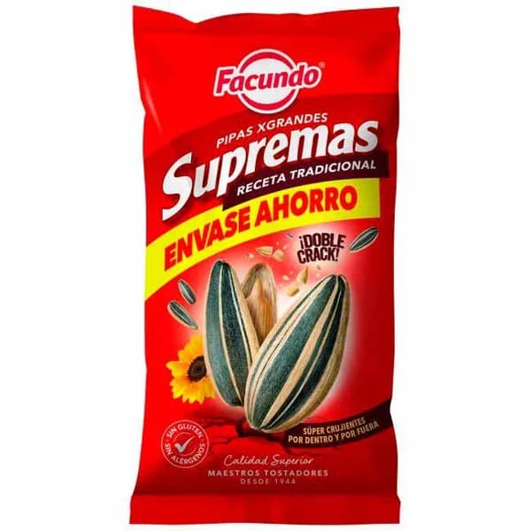 Pipas supremas aguasal FACUNDO, bolsa 190 g - 0.19 kg - Imagen del producto en Findit