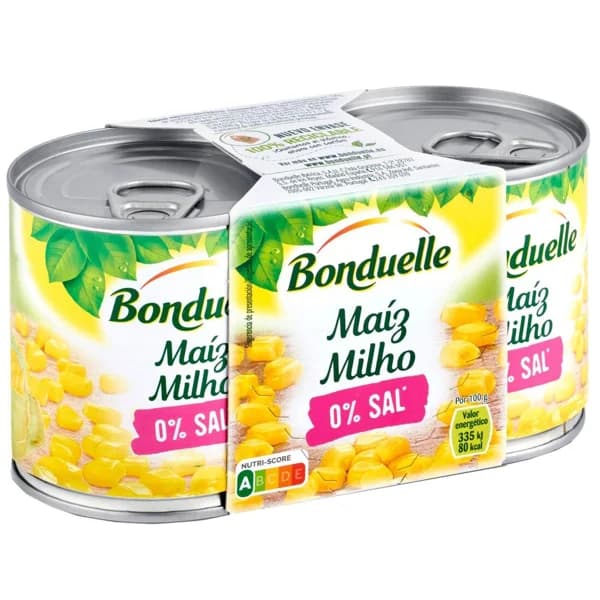 Maíz sin sal BONDUELLE, pack 2x140 g - 0.28 kg - Imagen del producto en Findit