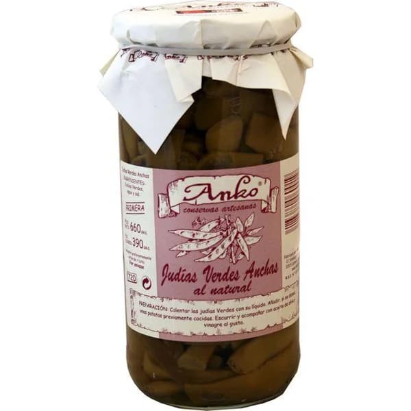Judía verde ancha ANKO, frasco 400 g - 0.4 kg - Imagen del producto en Findit
