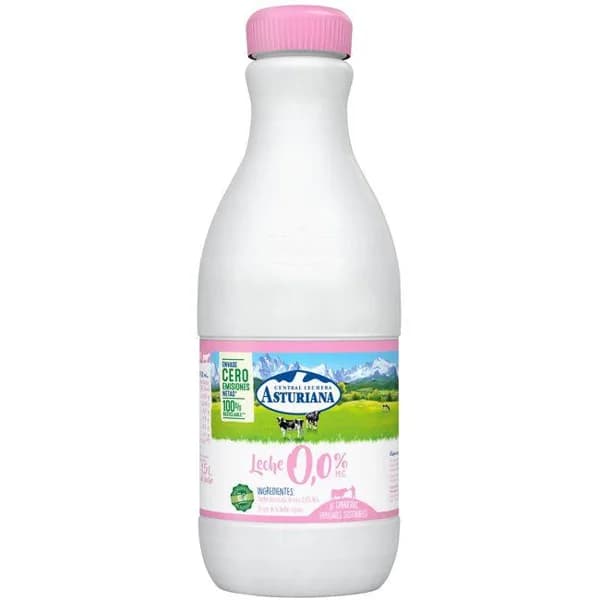 Leche uht 0,0% materia grasa ASTURIANA, botella 1,5 litros - 1.5 l - Imagen del producto en Findit