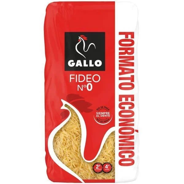 Fideo fino Nº 0 GALLO, paquete 900 kg - 900 kg - Imagen del producto en Findit