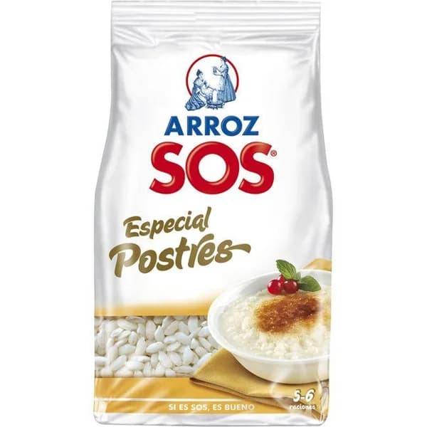 Arroz especial postres SOS, paquete 500 g - 0.5 kg - Imagen del producto en Findit
