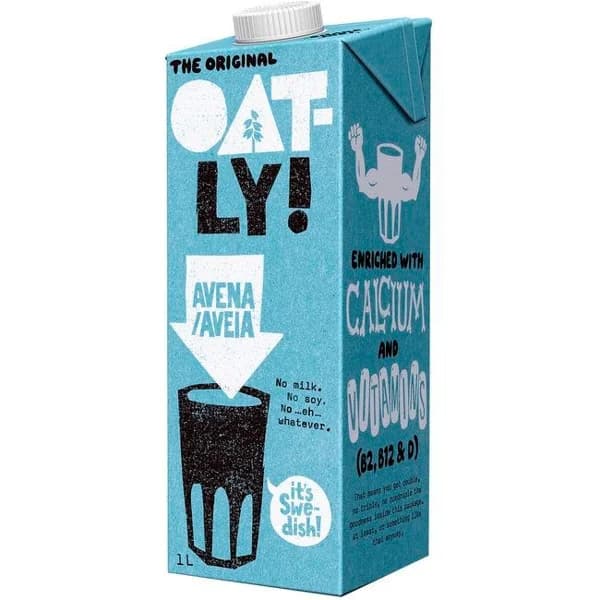 Bebida de avena enriquecida OATLY, brik 1 litro - 1 l - Imagen del producto en Findit