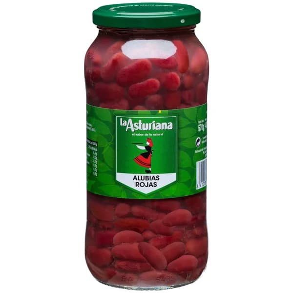 Alubia roja cocida LA ASTURIANA, frasco 400 g - 0.4 kg - Imagen del producto en Findit