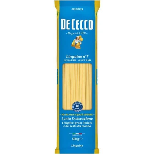 Pasta Linghe Di Passero DE CECCO, paquete 500 g - 0.5 kg - Imagen del producto en Findit