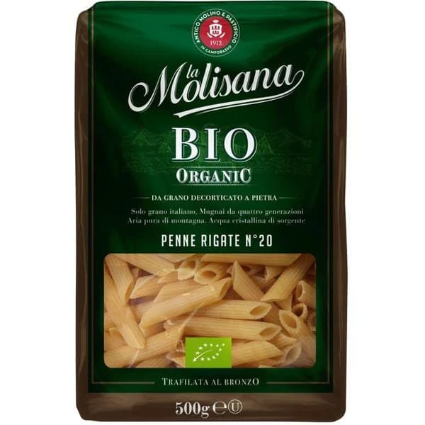 Penne rigate bio LA MOLISANA, paquete 500 g - 0.5 kg - Imagen del producto en Findit