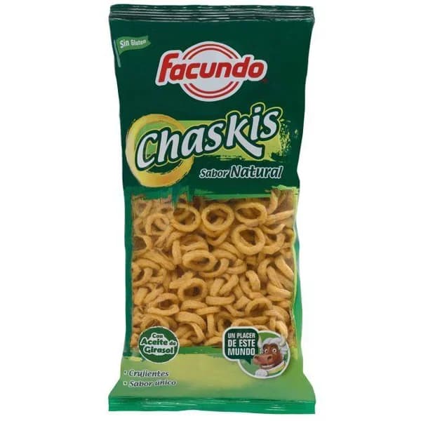 Chaskis aros de maíz FACUNDO, bolsa 200 g - 1 ud - Imagen del producto en Findit