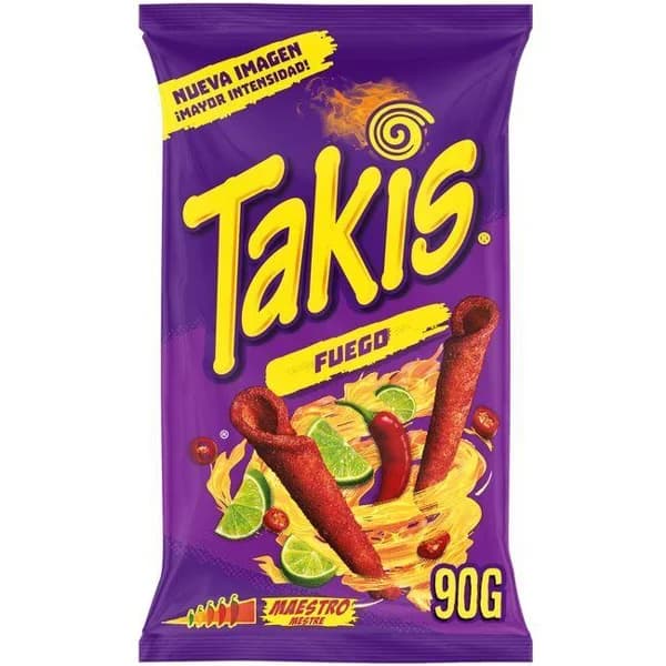 Takis de fuego en tira, bolsa 90 g - 0.09 kg - Imagen del producto en Findit