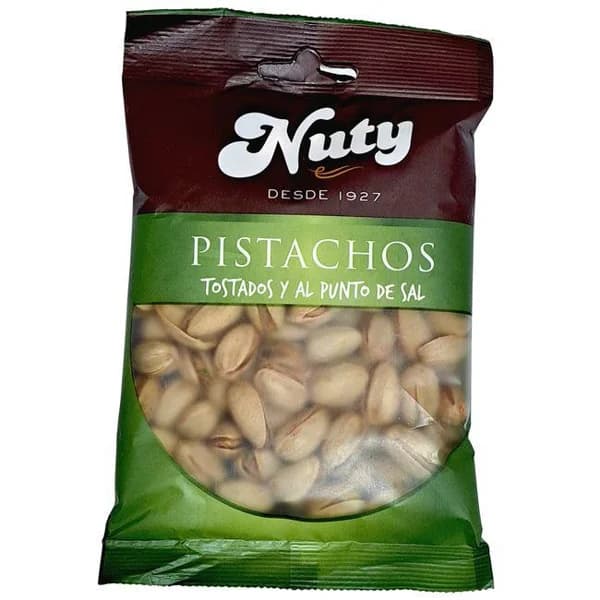 Pistachos tostados NUTY, bolsa 110 g - 0.11 kg - Imagen del producto en Findit