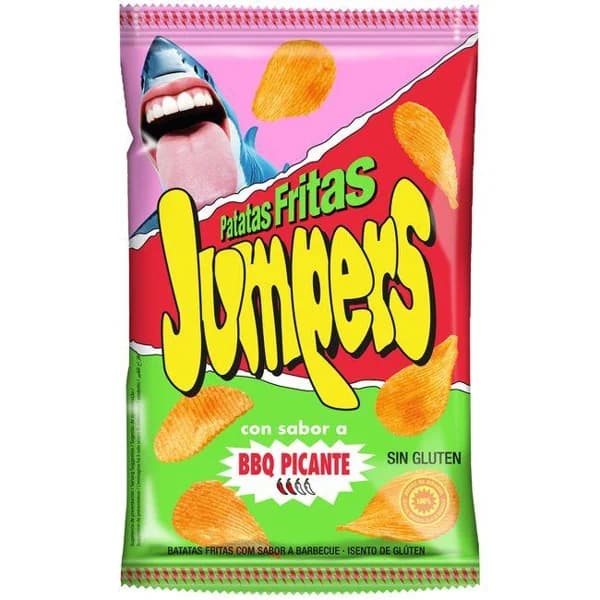 Patatas onduladas barbacoa JUMPERS, bolsa 110 g - 0.11 kg - Imagen del producto en Findit