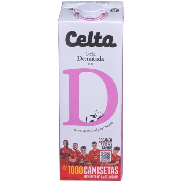 Leche desnatada CELTA, brik 1,5 litros - 1.5 l - Imagen del producto en Findit