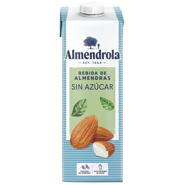 Bebida de almendra sin azúcar ALMENDROLA, brik 1 litro - 1 l - Imagen del producto en Findit