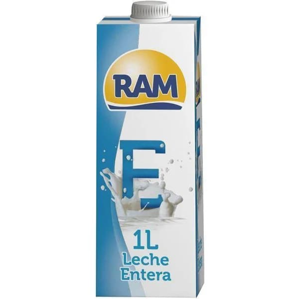 Leche entera RAM, brik 1 litro - 1 l - Imagen del producto en Findit