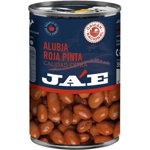 Alubia roja pinta JA'E, lata 250 g - 0.25 kg - Imagen del producto en Findit