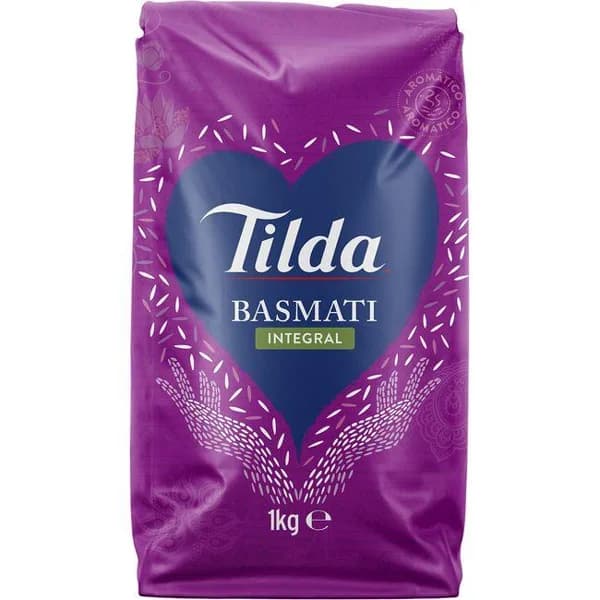 Arroz basmati integral TILDA, paquete 1 kg - 1 kg - Imagen del producto en Findit