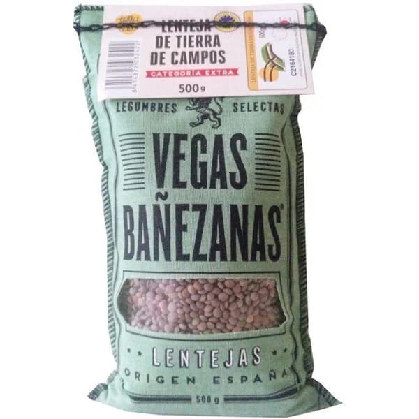 Lenteja pardina IGP Tierra de Campos VEGAS BAÑEZANAS, saco 500 g - 0.5 kg - Imagen del producto en Findit
