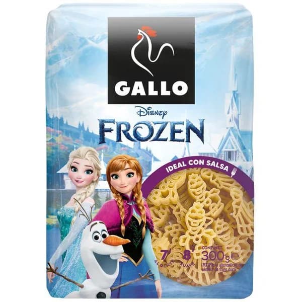 Pasta Disney Frozen GALLO, paquete 300 g - 0.3 kg - Imagen del producto en Findit