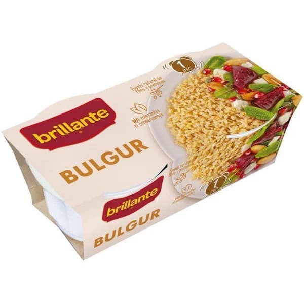 Vasito de bulgur BRILLANTE, pack 2x125 g - 0.25 kg - Imagen del producto en Findit
