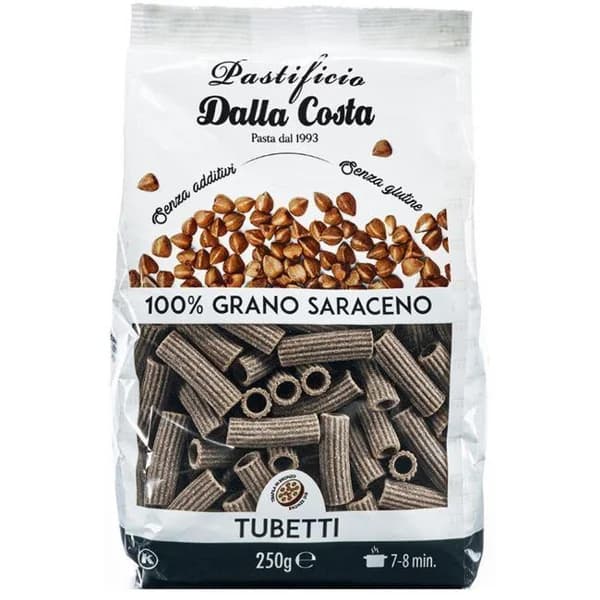 Tubetti de trigo sarraceno DALLA COSTA, paquete 250 g - 0.25 kg - Imagen del producto en Findit