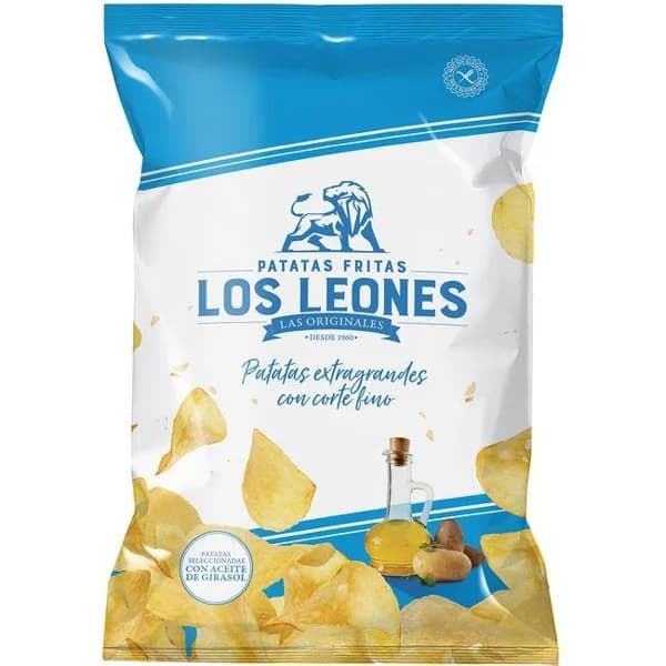 Patatas fritas LOS LEONES, bolsa 140 g - 0.14 kg - Imagen del producto en Findit