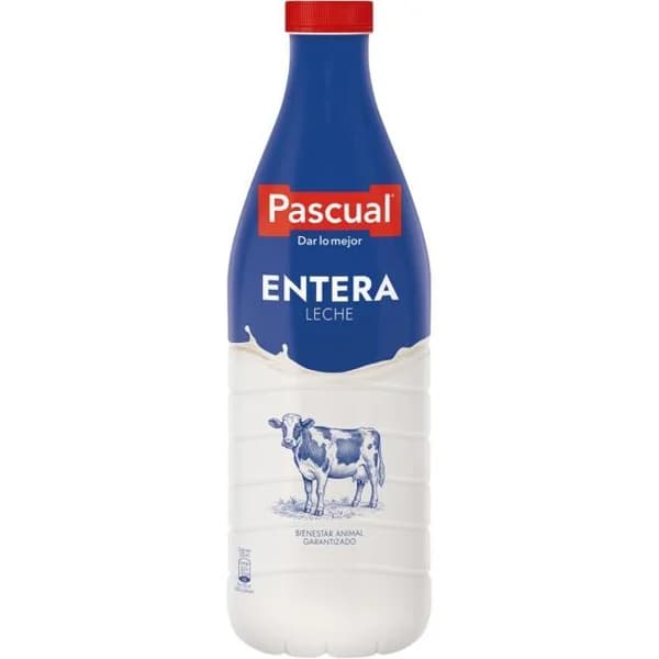 Leche entera PASCUAL, botella 1,5 litros - 1.5 l - Imagen del producto en Findit