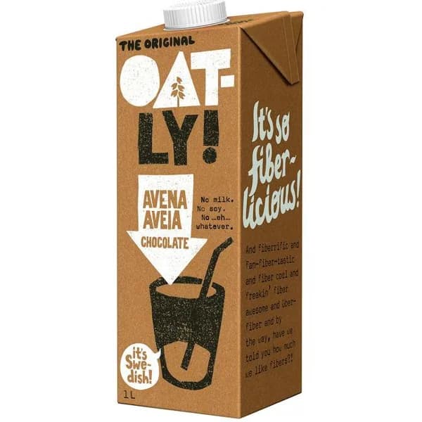 Bebida de avena con chocolate OATLY, brik 1 litro - 1 l - Imagen del producto en Findit