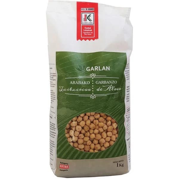 Garbanzo de Alava EUSKO LABEL GARLAN, paquete 1 kg - 1 kg - Imagen del producto en Findit