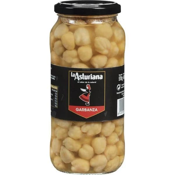 Garbanza cocida LA ASTURIANA, frasco 400 g - 0.4 kg - Imagen del producto en Findit