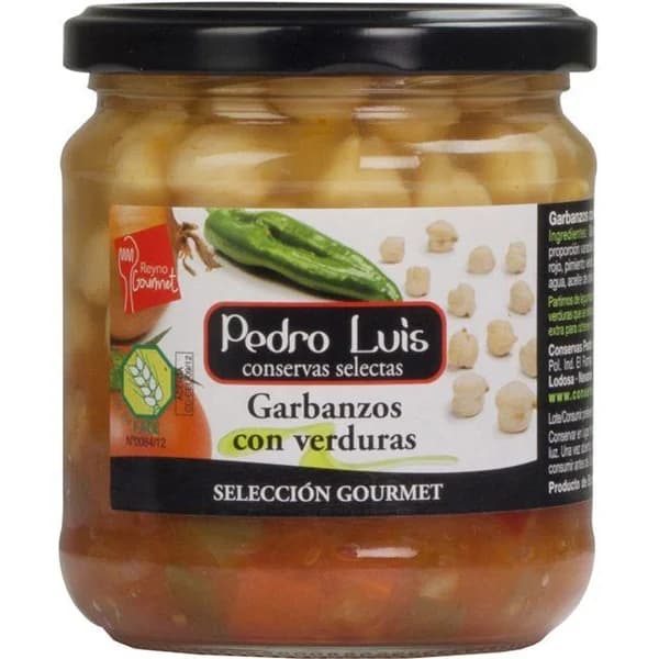 Garbanzo con verduras PEDRO LUIS, frasco 345 g - 0.35 kg - Imagen del producto en Findit