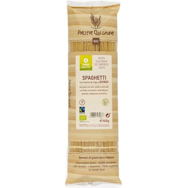 Spaghetti quinoa bio INTERMON OXFAM, paquete 500 g - 0.5 kg - Imagen del producto en Findit