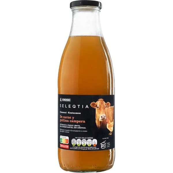 Consomé de carne SELEQTIA, botella 1 litro - 1 l - Imagen del producto en Findit