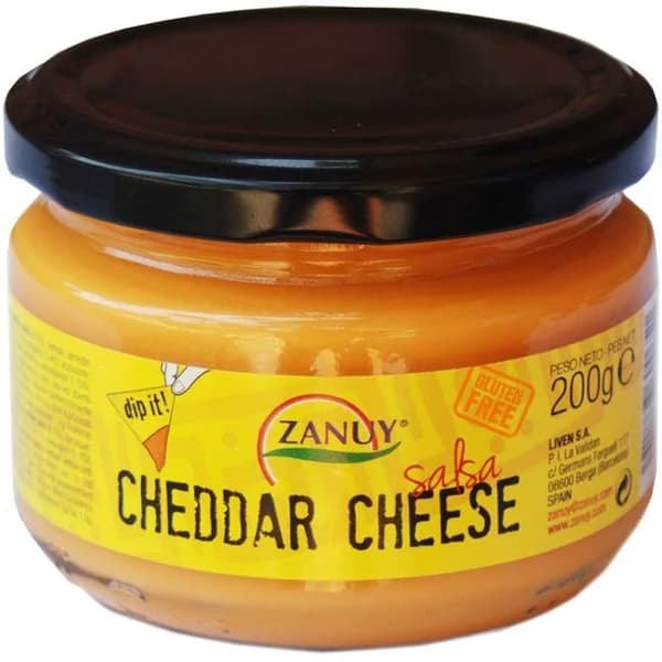 Salsa cheddar ZANUY, frasco 200 g - 0.2 kg - Imagen del producto en Findit
