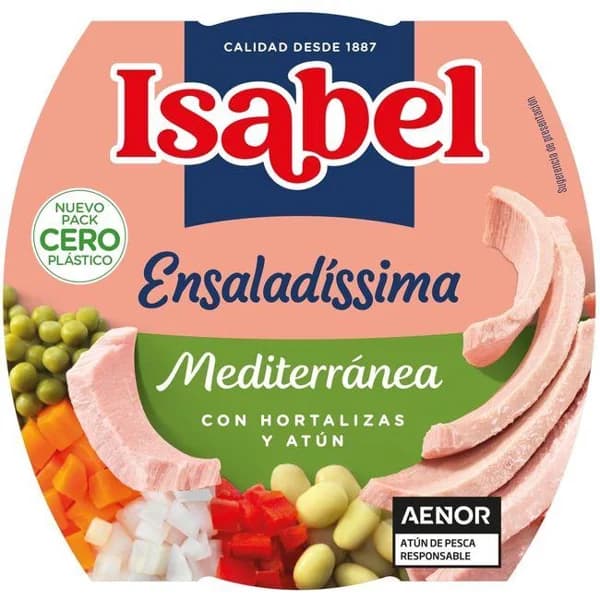 Ensalada Mediterránea ISABEL, bol 220 g - 0.22 kg - Imagen del producto en Findit
