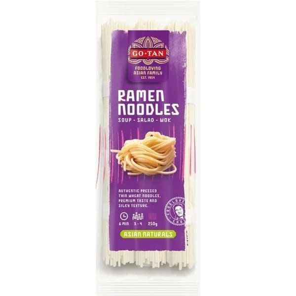 Ramen dry noodles GO-TAN, paquete 250 g - 0.25 kg - Imagen del producto en Findit