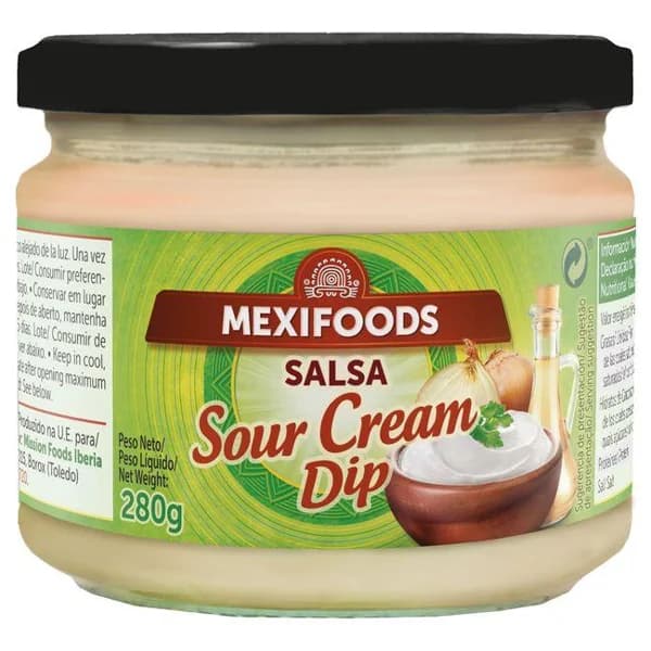Salsa sour cream MEXIFOODS, frasco 280 g - 1 ud - Imagen del producto en Findit