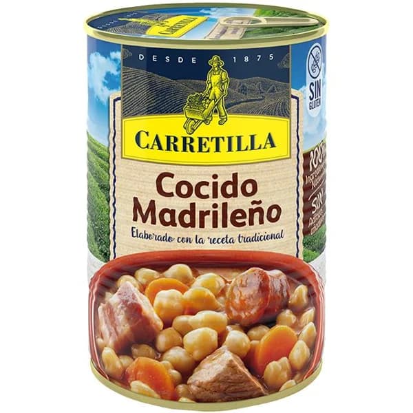 Cocido madrileño CARRETILLA, lata 440 g - 0.44 kg - Imagen del producto en Findit