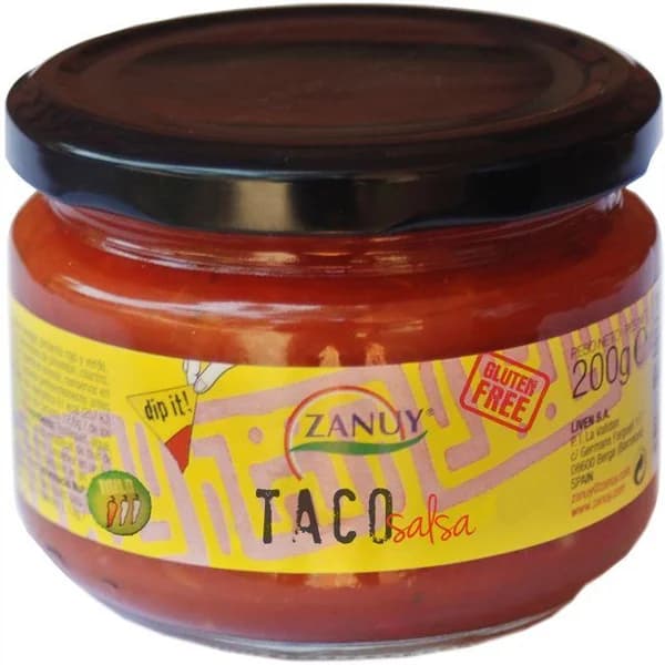 Salsa taco ZANUY, frasco 200 g - 0.2 kg - Imagen del producto en Findit