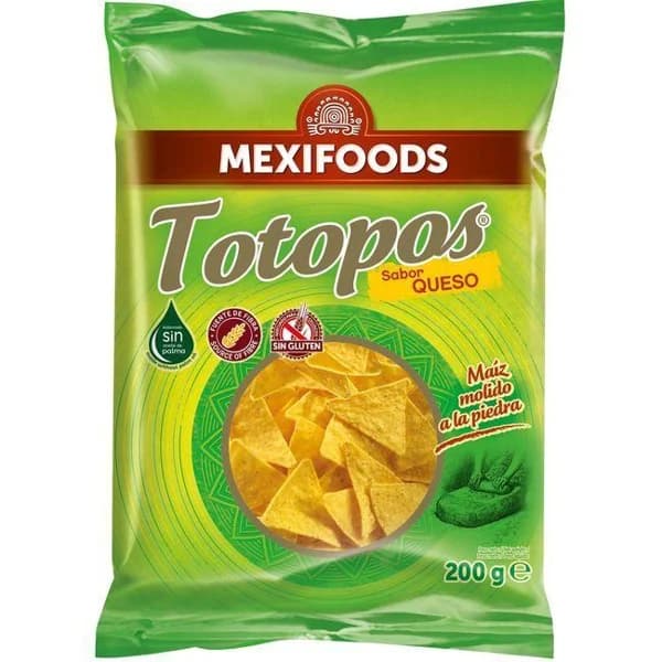Totopos de queso MEXIFOODS, bolsa 200 g - 0.2 kg - Imagen del producto en Findit