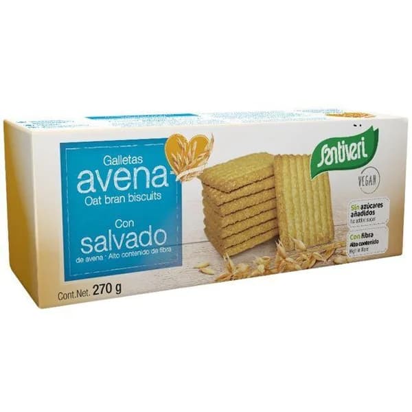 Galletas de salvado de avena SANTIVERI, paquete 270 g - 0.27 kg - Imagen del producto en Findit