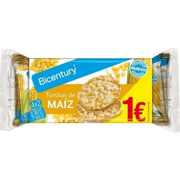 Tortitas de maíz NACKIS, paquete 60 g - 0.06 kg - Imagen del producto en Findit