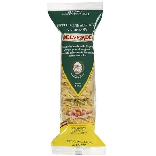 Fettuccine all`uovo DELVERDE, paquete 250 g - 0.25 kg - Imagen del producto en Findit