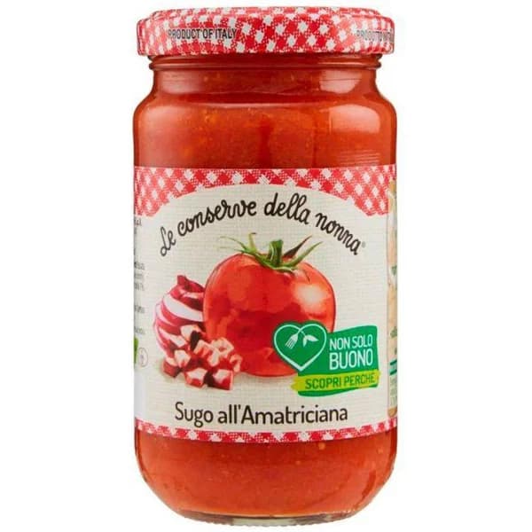 Salsa amatriciana CONSERVA DE LA NONNA, frasco 190 g - 1 ud - Imagen del producto en Findit