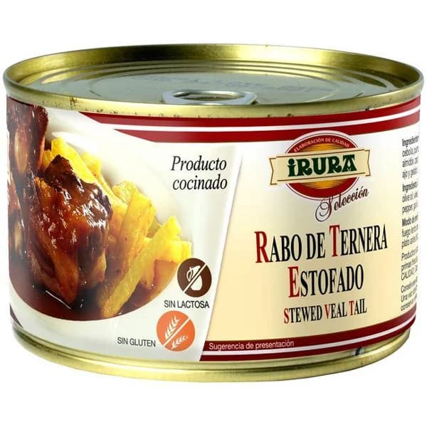 Rabo de ternera estofado IRURA, lata 425 g - 0.43 kg - Imagen del producto en Findit