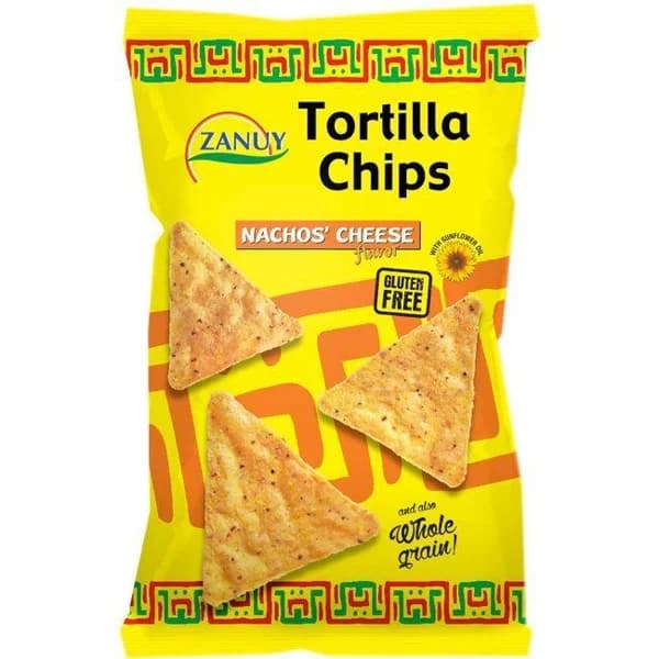 Nachos cheese ZANUY, bolsa 200 g - 0.2 kg - Imagen del producto en Findit