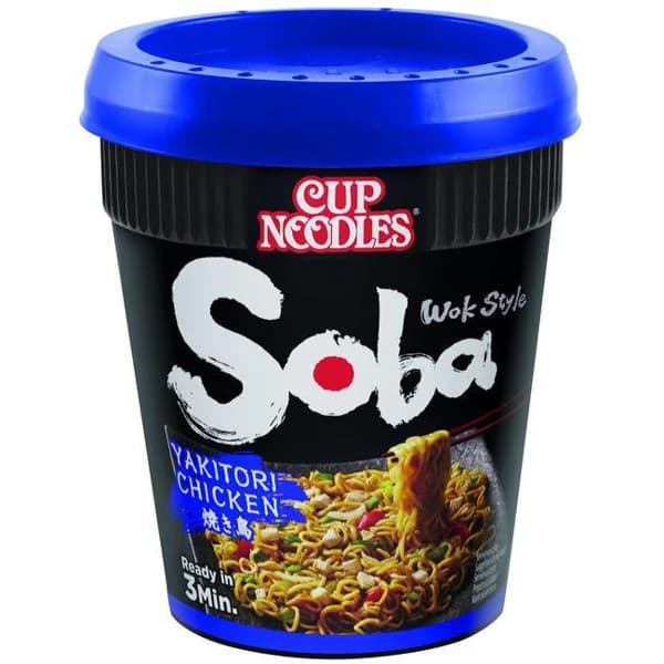 Fideos soba yakitori pollo NISSIN, cup 89 g - 0.09 kg - Imagen del producto en Findit