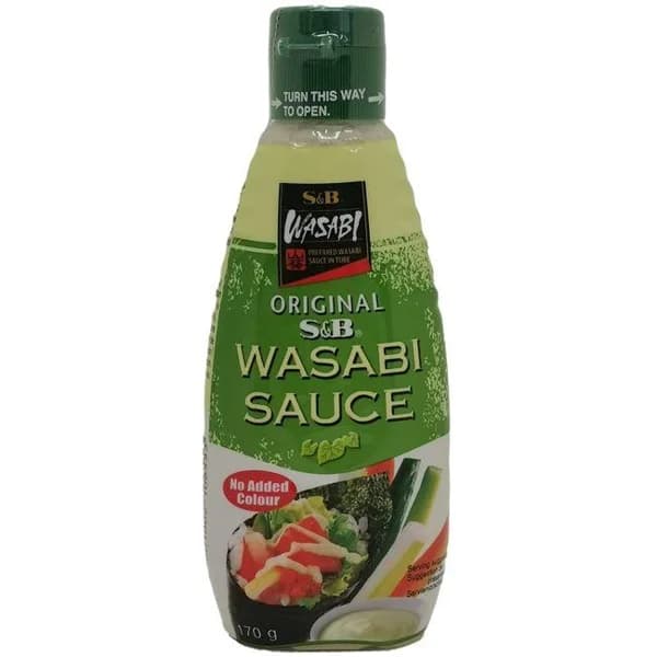 Salsa wasabi S&B, botella 170 g - 0.17 kg - Imagen del producto en Findit