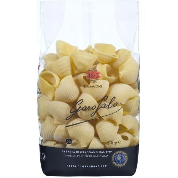 Pasta Lumaconi GAROFALO, paquete 500 g - 0.5 kg - Imagen del producto en Findit