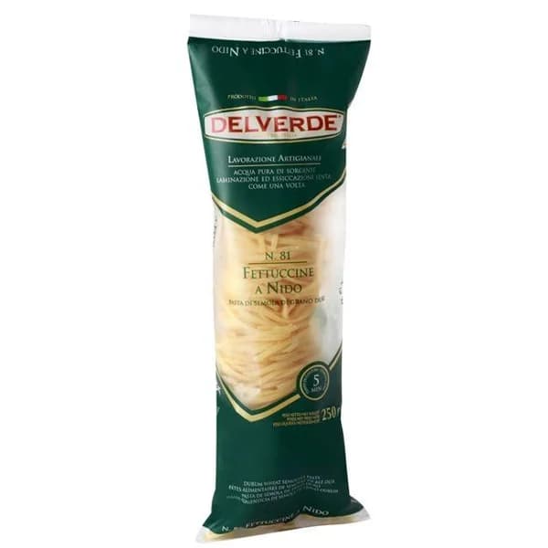 Fettuccine Nido DELVERDE, paquete 250 g - 0.25 kg - Imagen del producto en Findit